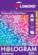  Lomond Holographic Inkjet Paper Glitter () 260 /, 4/10 .  0903041